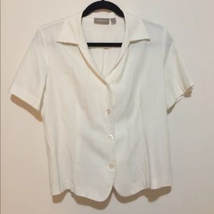 Vintage Collared Button Top